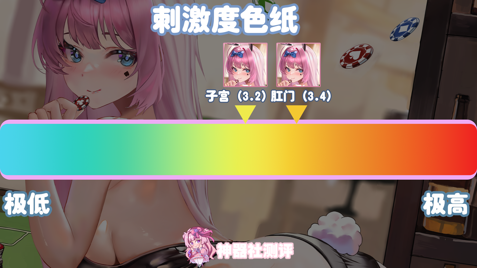 【神器社圣杯测评】GXP琉璃温肉纱织——超袖珍的硅胶小臀,来自兔女郎荷官的臀浪冲击!