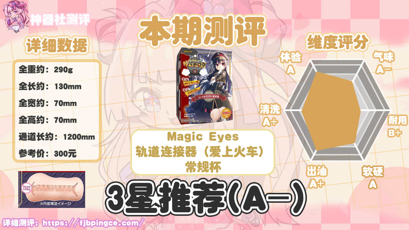 【神器社测评】Magic Eyes轨道连接器（爱上火车联名）——奇葩到难以言喻的铁轨肉脊设计，牛子说要在飞机杯里头当托马斯小火车